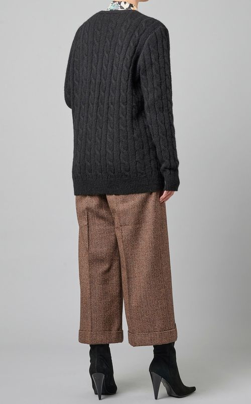 ビジュロゴニットカーディガン