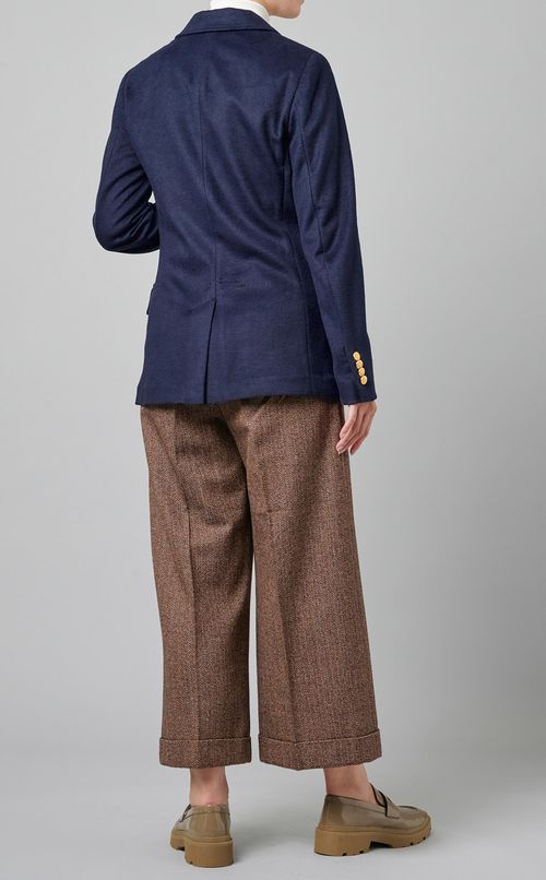 ウール混金ボタンジャケット