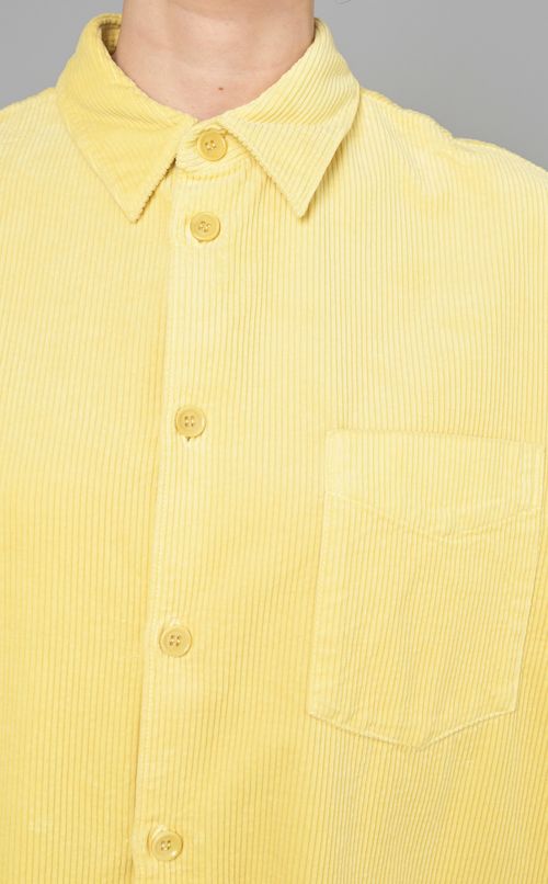 コーデュロイロングシャツ