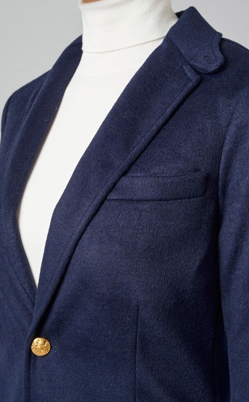 ウール混金ボタンジャケット