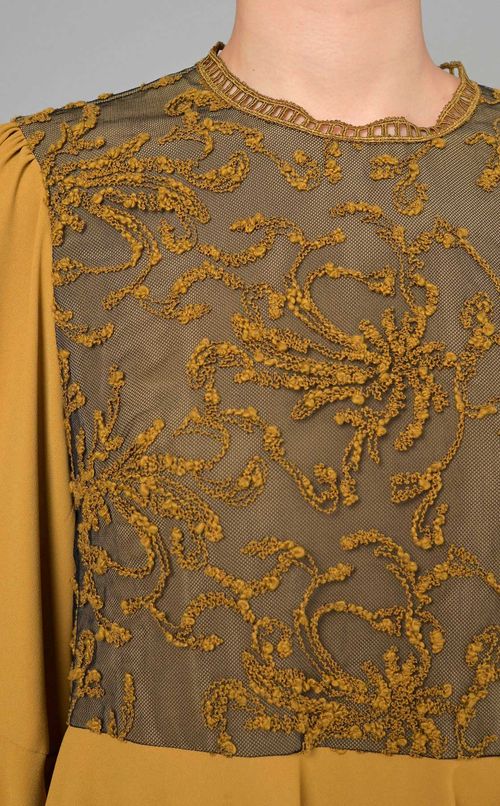 コードレースフレアブラウス