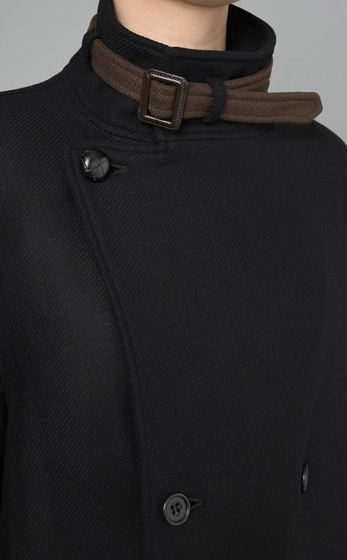 ミディ丈ウールコート