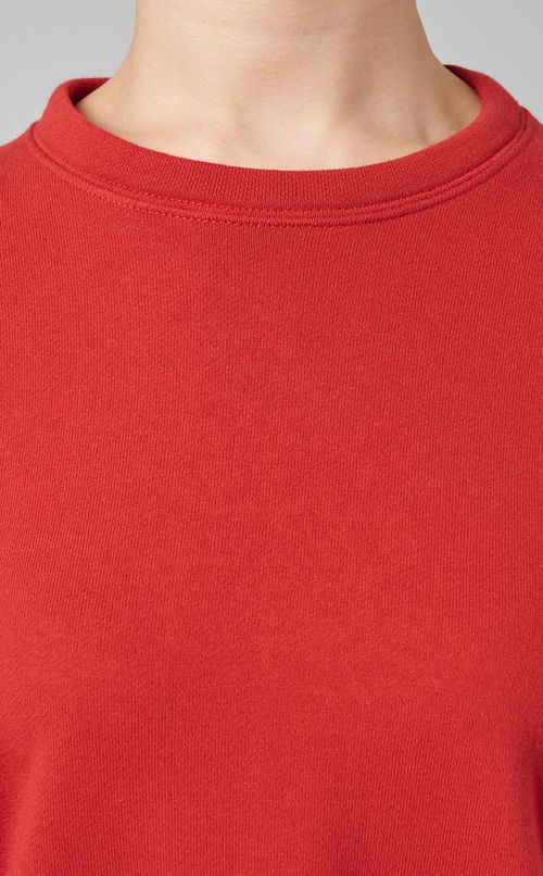 コットン配色スウェット