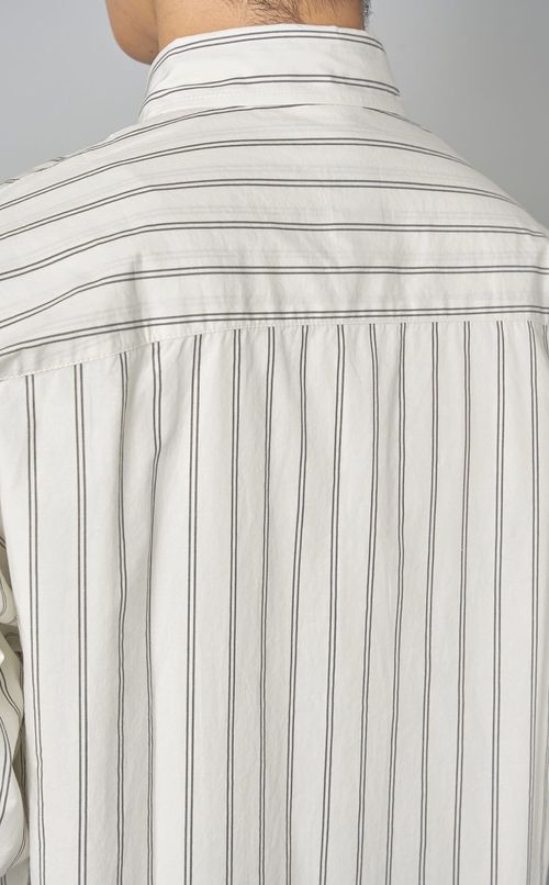 コットンストライプビッグシャツ