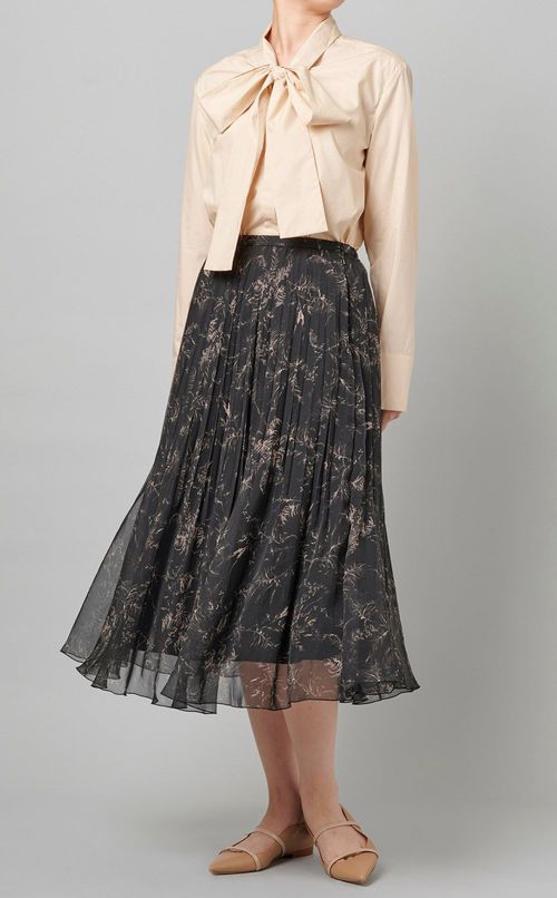 タイプライターボウタイブラウス