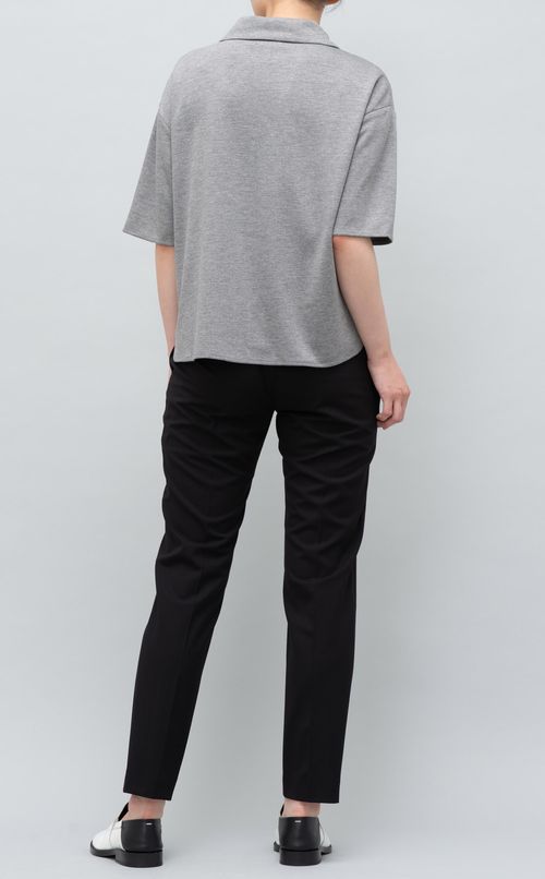 スキッパージャージーポロシャツ