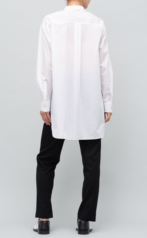 バンドカラーピンタックヨークシャツ