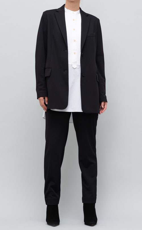 バンドカラーピンタックヨークシャツ