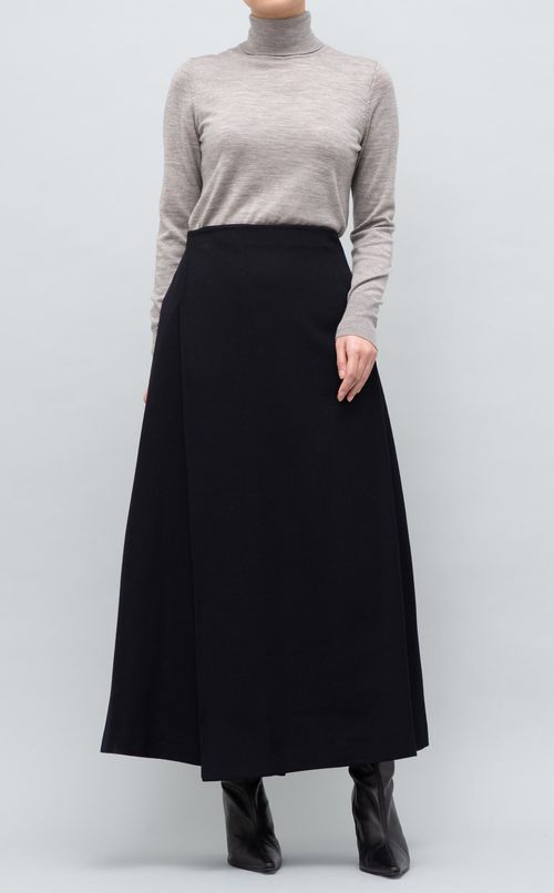 ウールラップドスカート