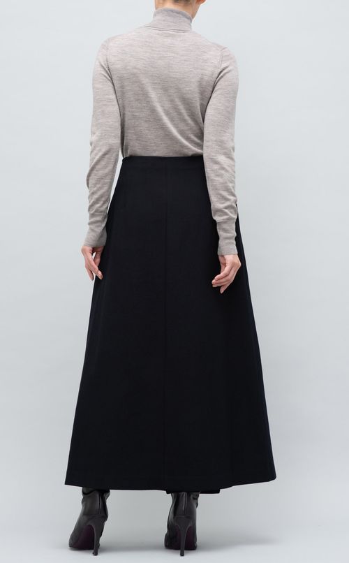 ウールラップドスカート