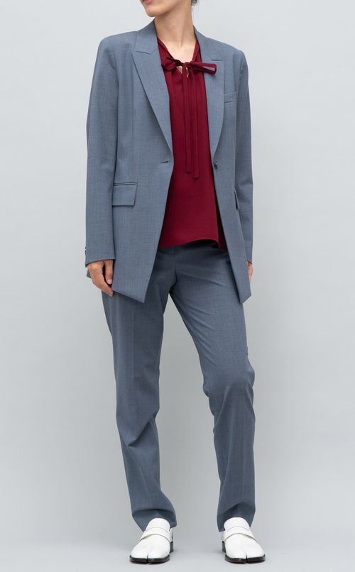 プルオーバーボウタイブラウス