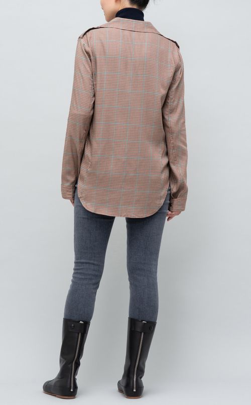 エポーレットグレンチェックシャツ