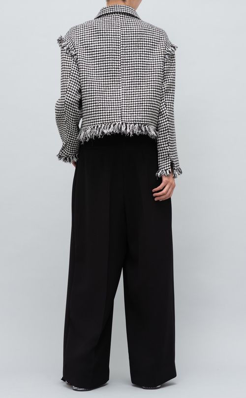 ツイードジップアップブルゾン