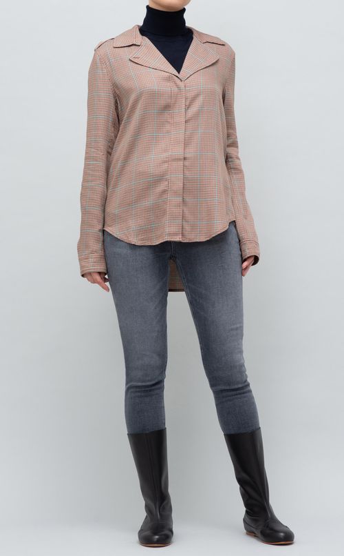 エポーレットグレンチェックシャツ