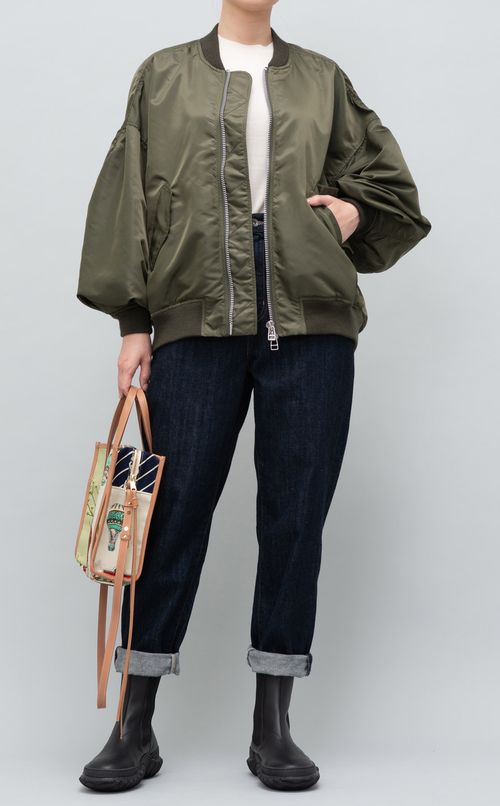 ランドスケープ柄ボックスバッグ