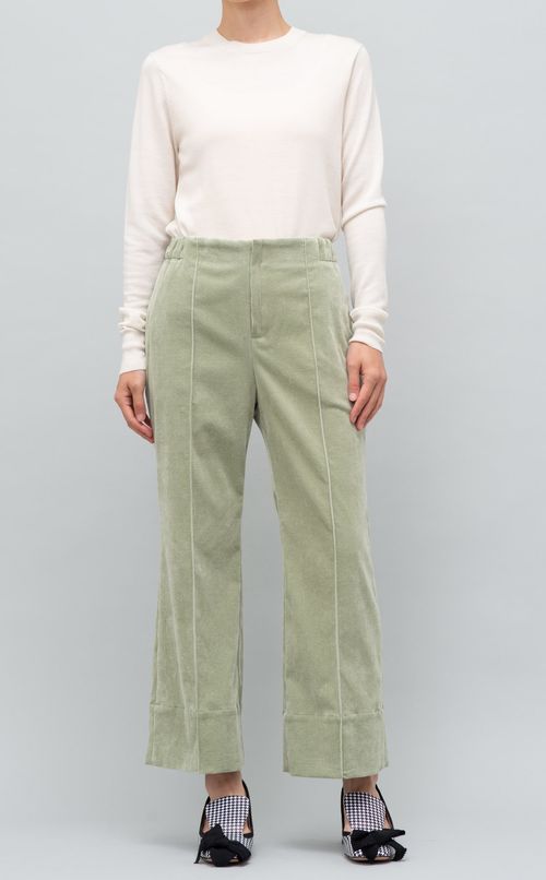 コーデュロイクロップドパンツ