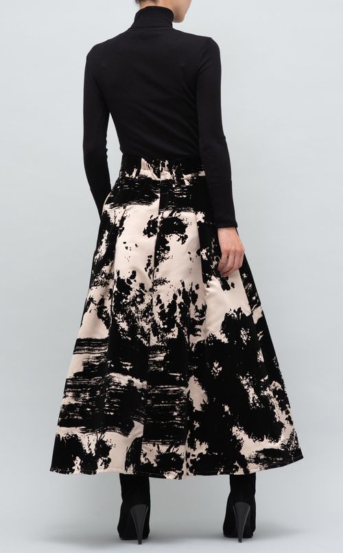 シャンブレーフロッキースカート