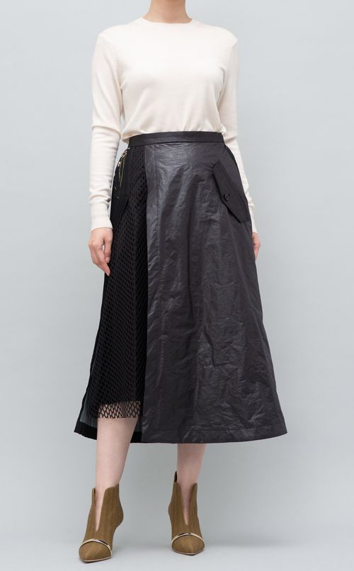 フラワープリントプリーツスカート