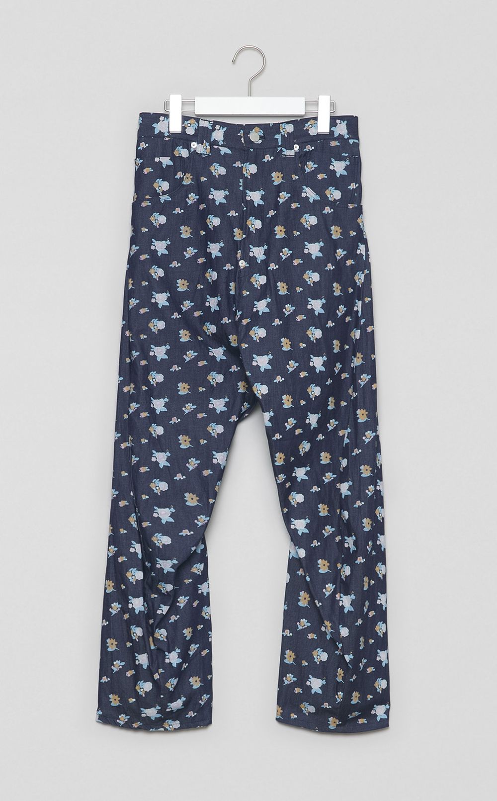 フラワープリントデニム