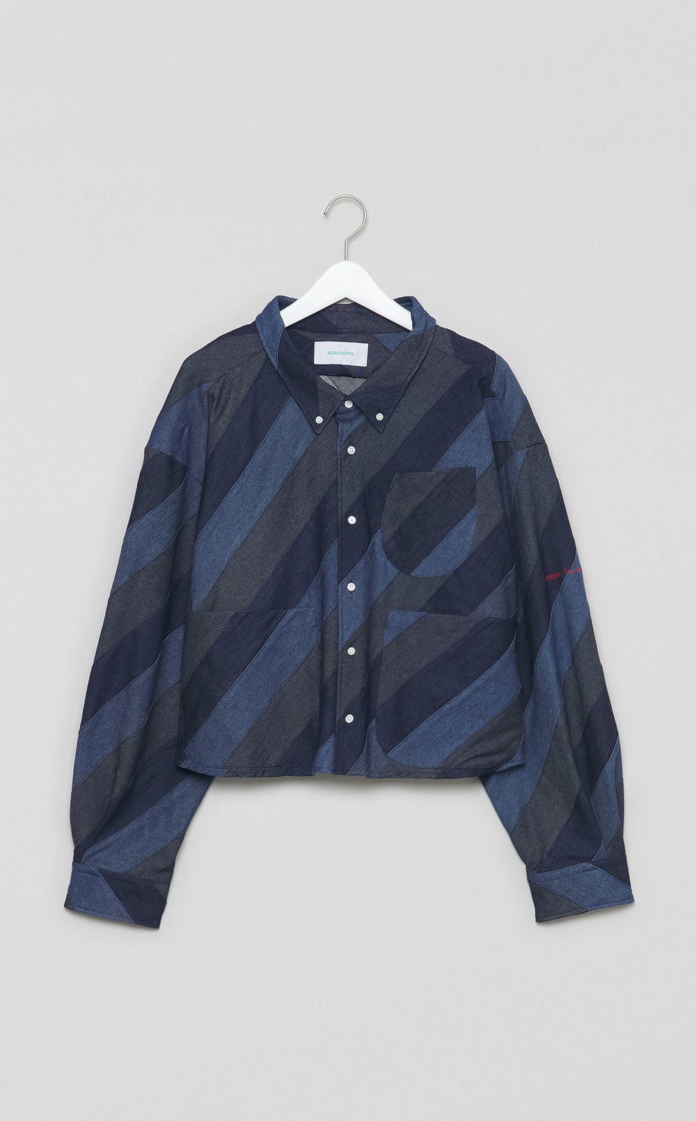 アーティザンパッチワークデニムシャツ