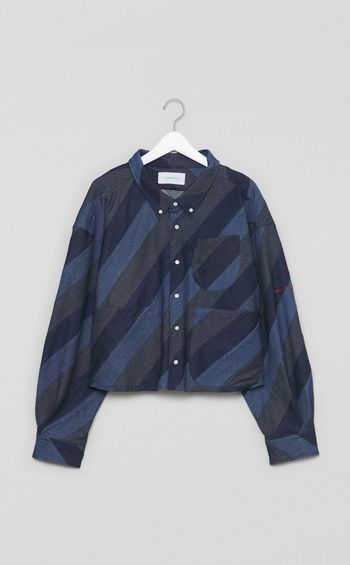 アーティザンパッチワークデニムシャツ