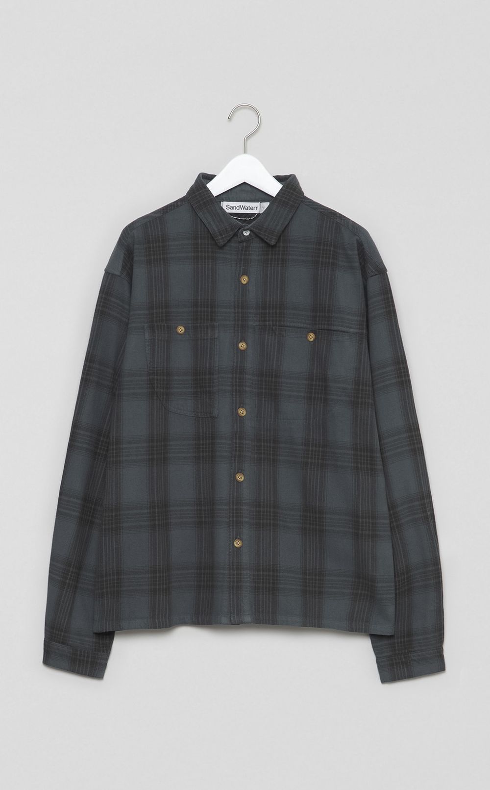 コットンネルチェックワークシャツ