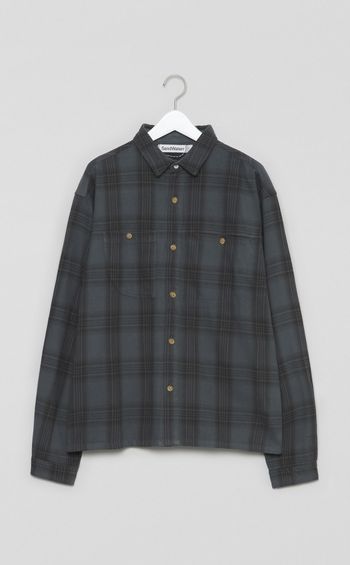 コットンネルチェックワークシャツ