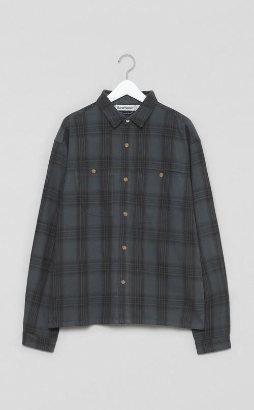 コットンネルチェックワークシャツ