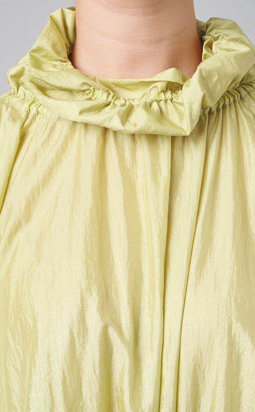 ワッシャー加工ボリュームワンピース