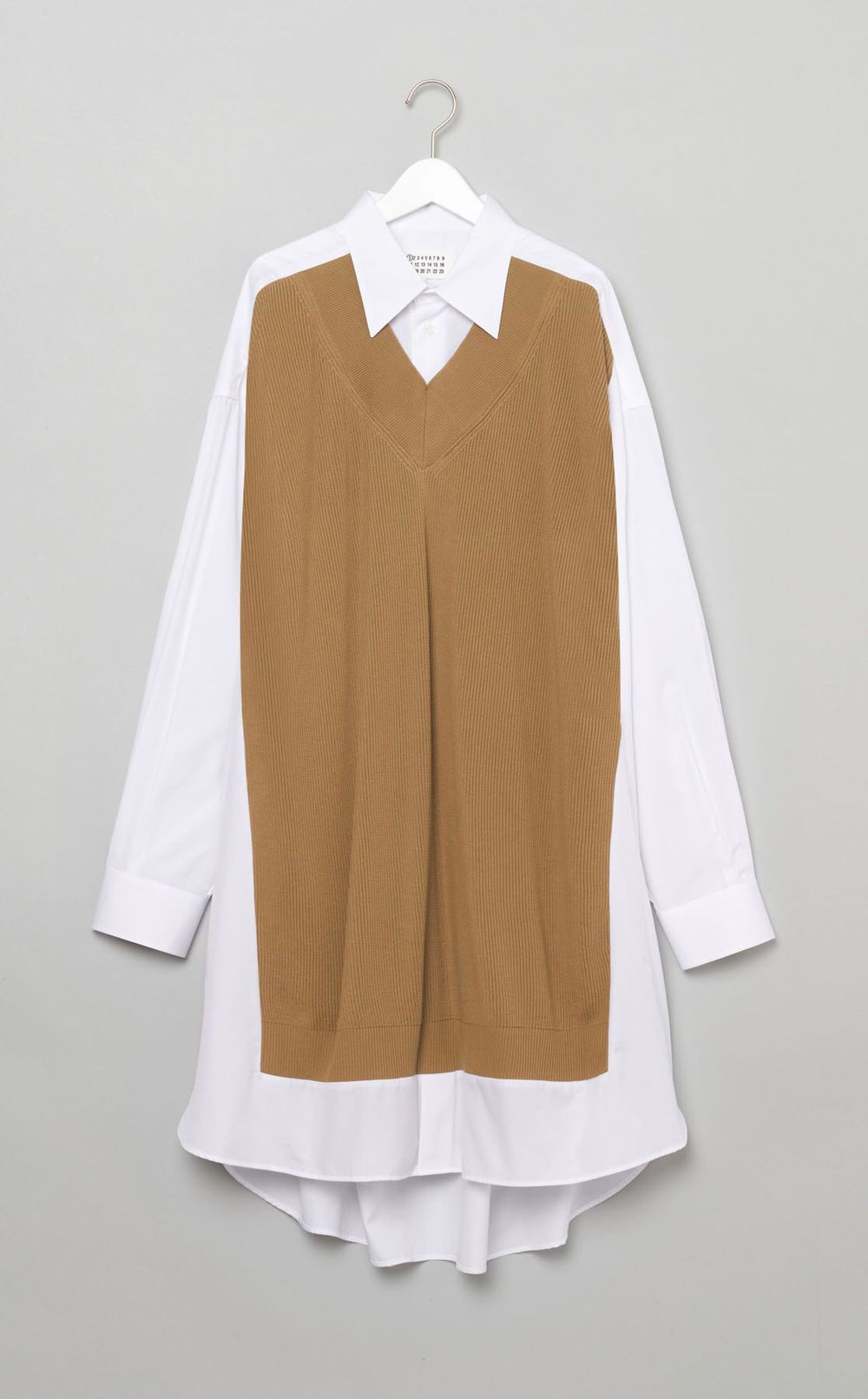 ニットコンビロングシャツ