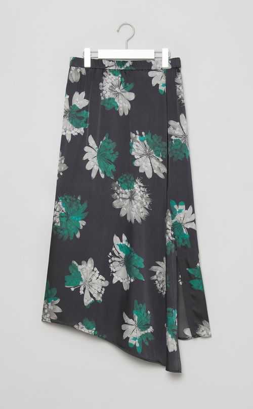 フラワープリントフレアスカート