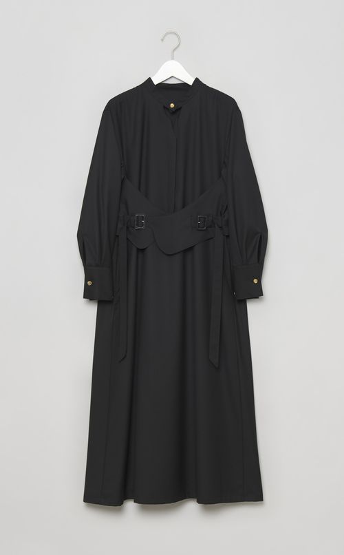 ウエストベルトロングワンピース