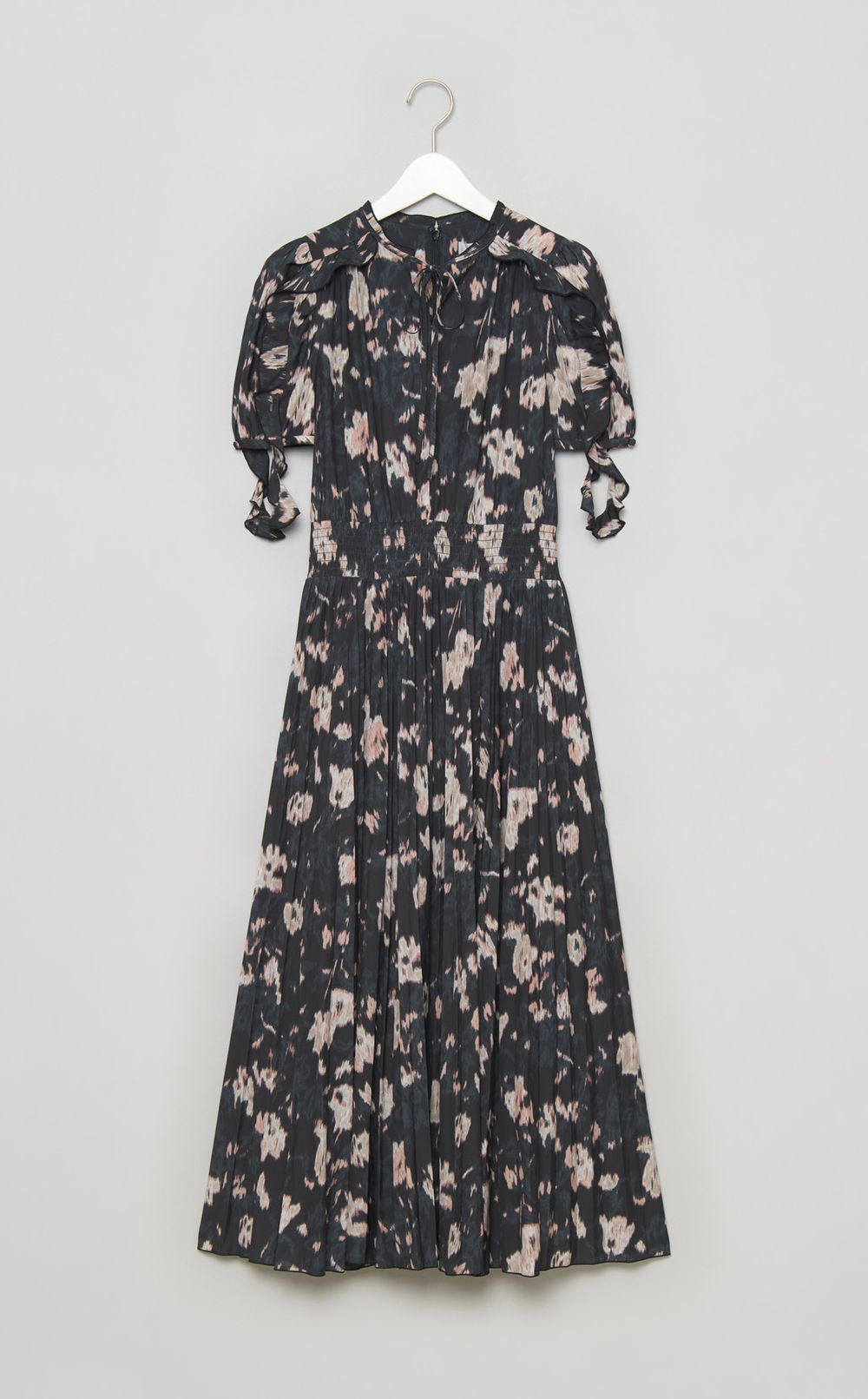 ブラードフラワープリントワンピース