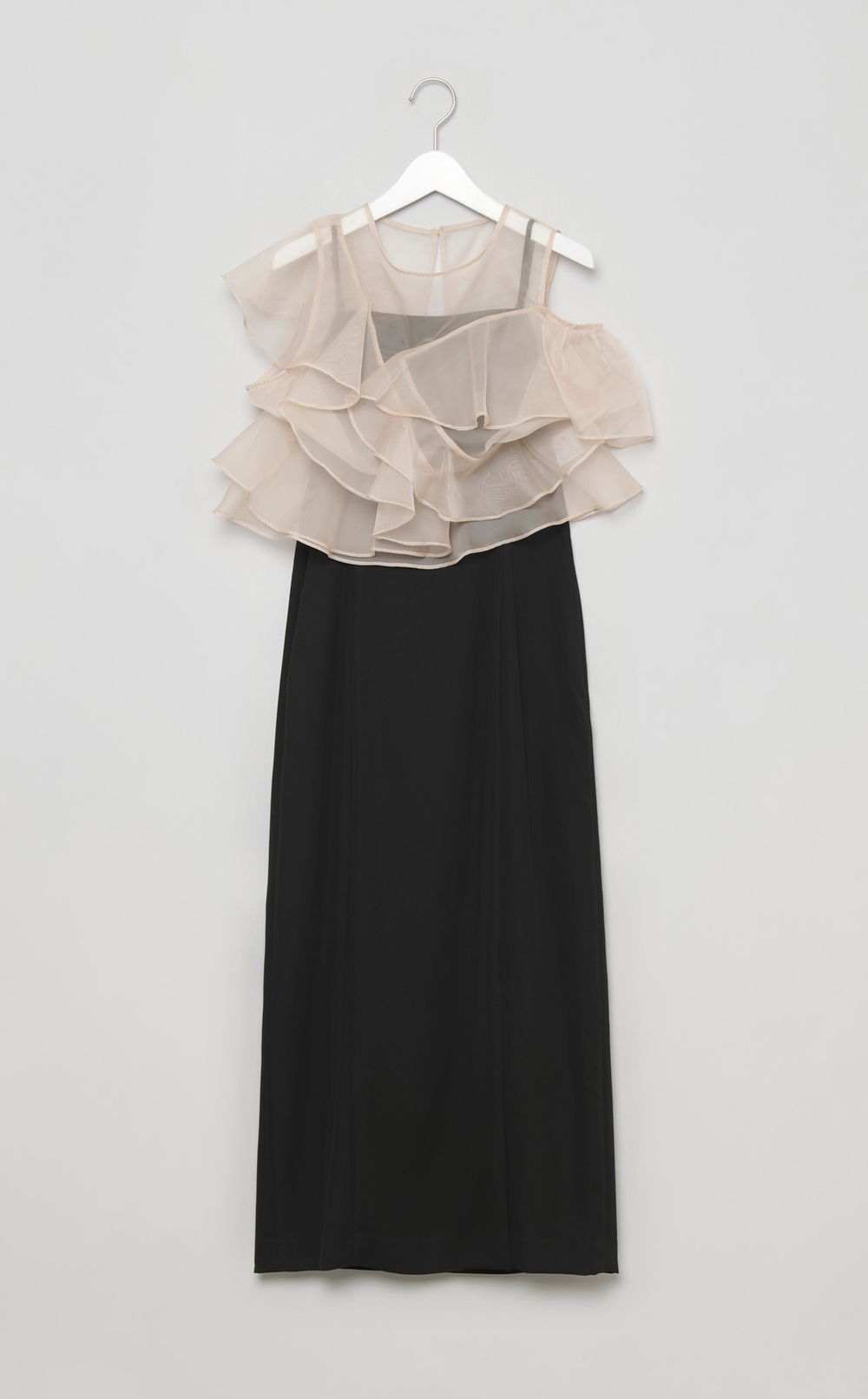 ラッフルブラウスセットドレス