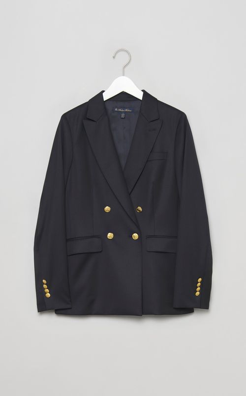 ウールツイルダブル4ボタンジャケット