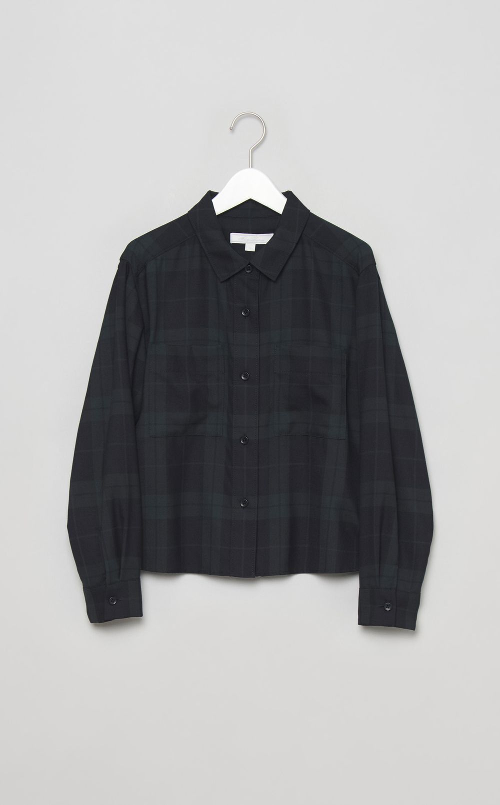 ブラックウォッチボックスシャツ