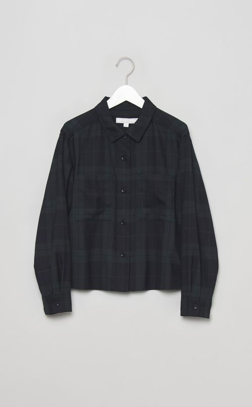 ブラックウォッチボックスシャツ