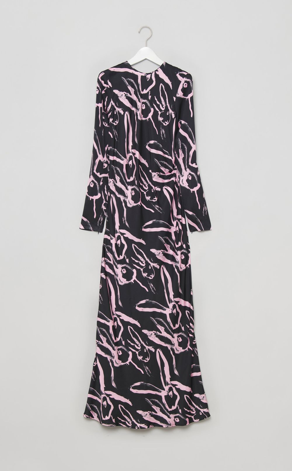 ラビットハンドプリントロングワンピース