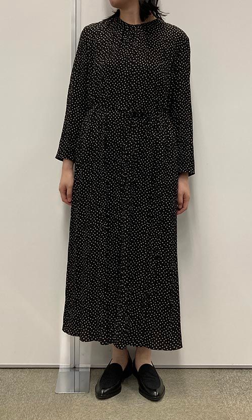 Ballsey｜ミニドットランダムプリーツワンピース