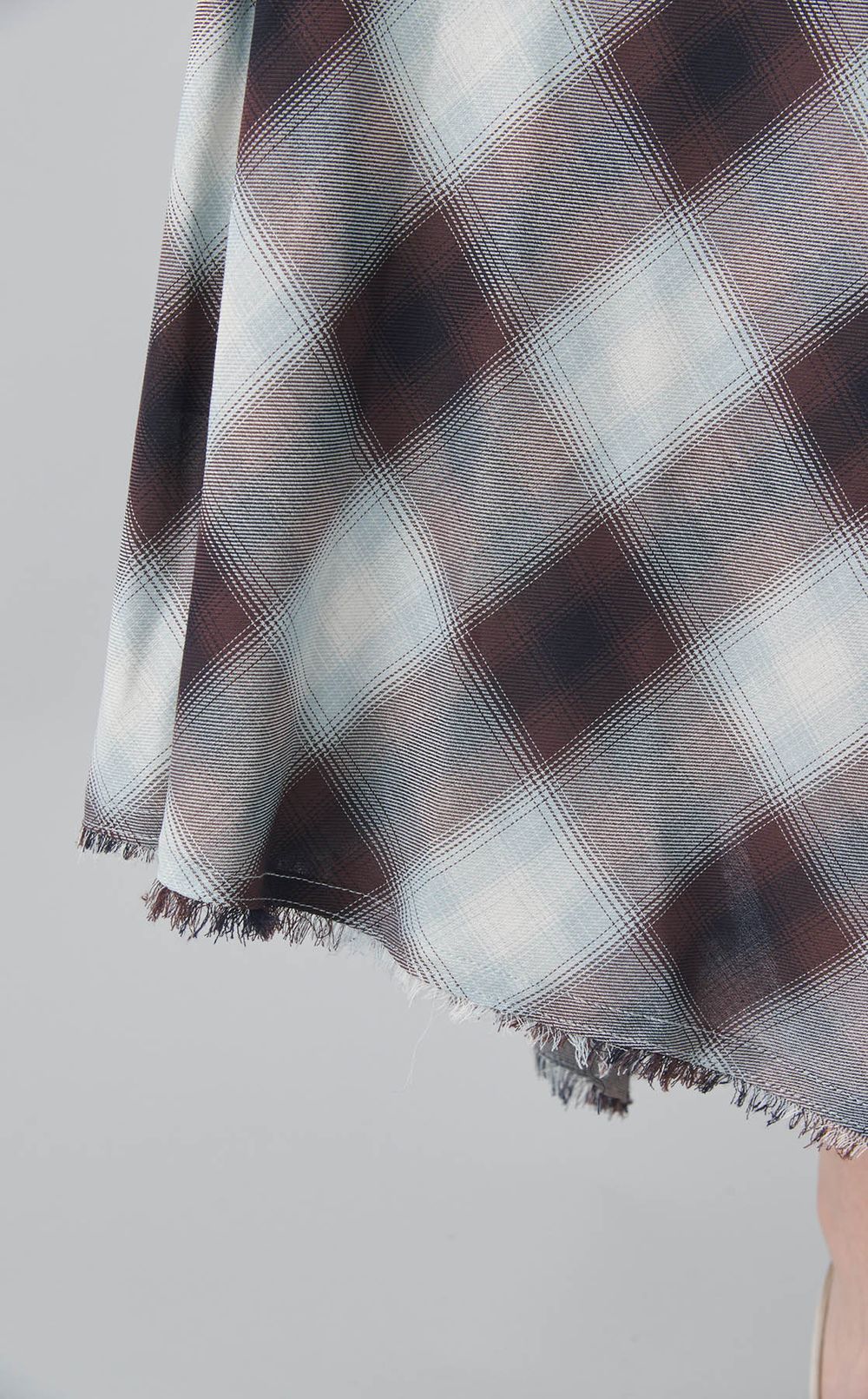 オンブレチェックキャミソールワンピース