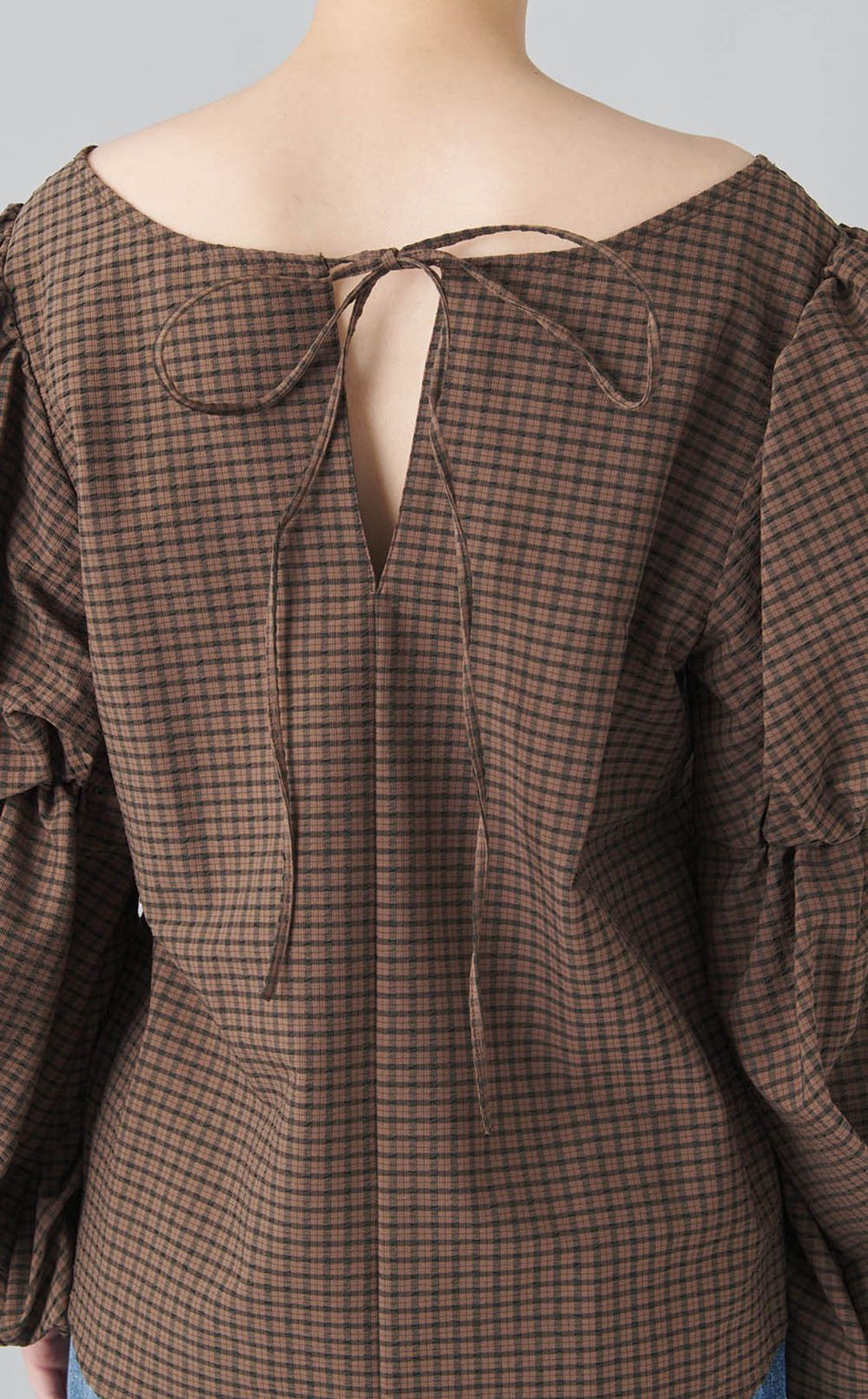 パフスリーブ2wayブラウス