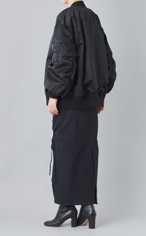 ナイロンフライトボリュームブルゾン