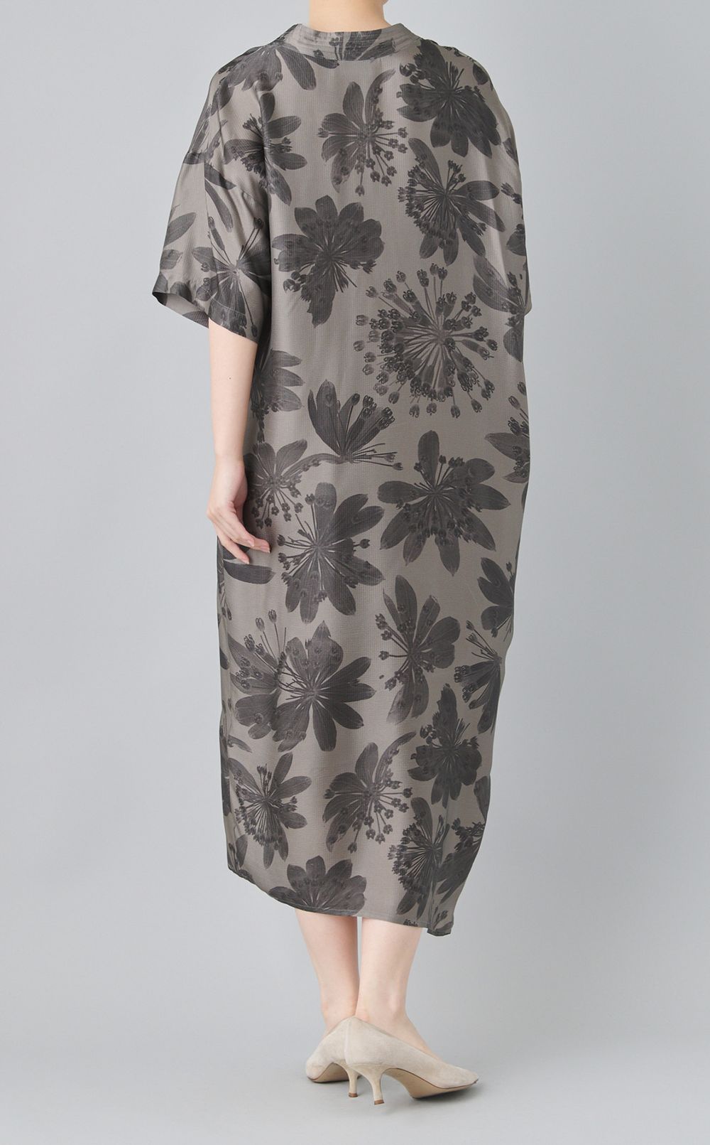 フラワープリントワンピース