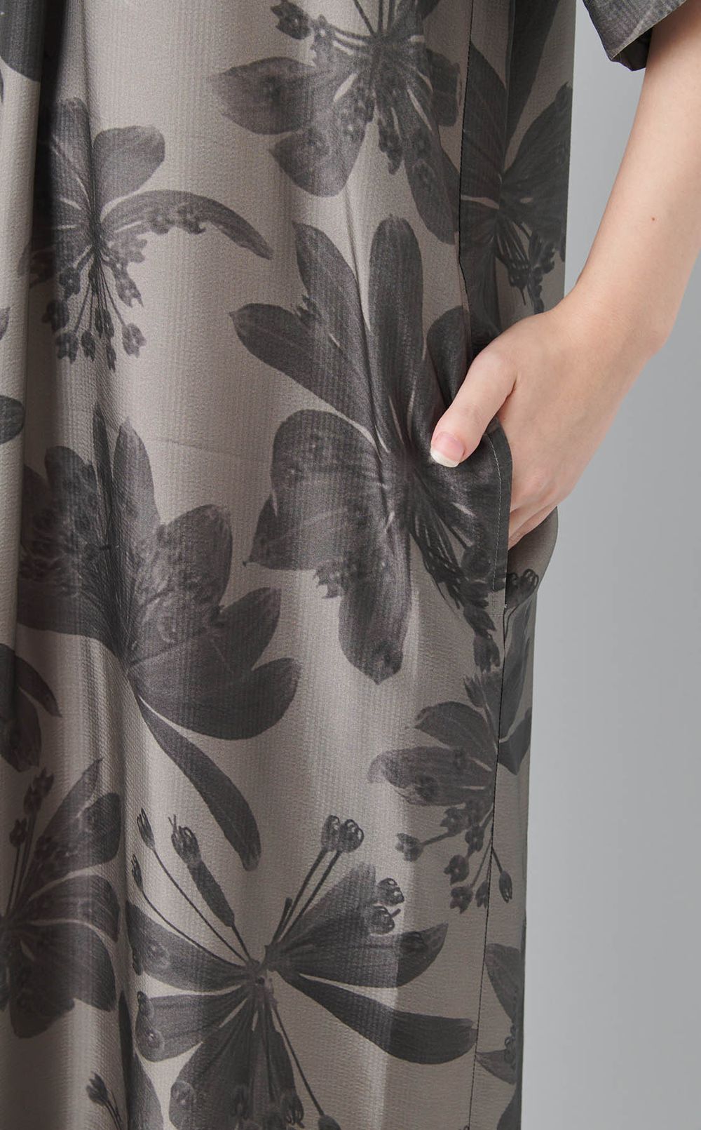 フラワープリントワンピース