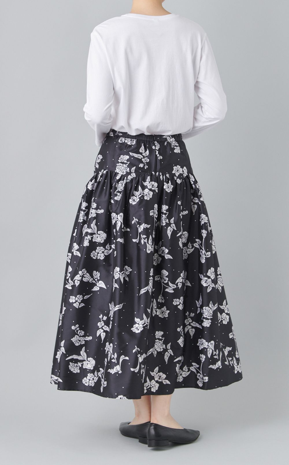 ポピーフラワープリントスカート