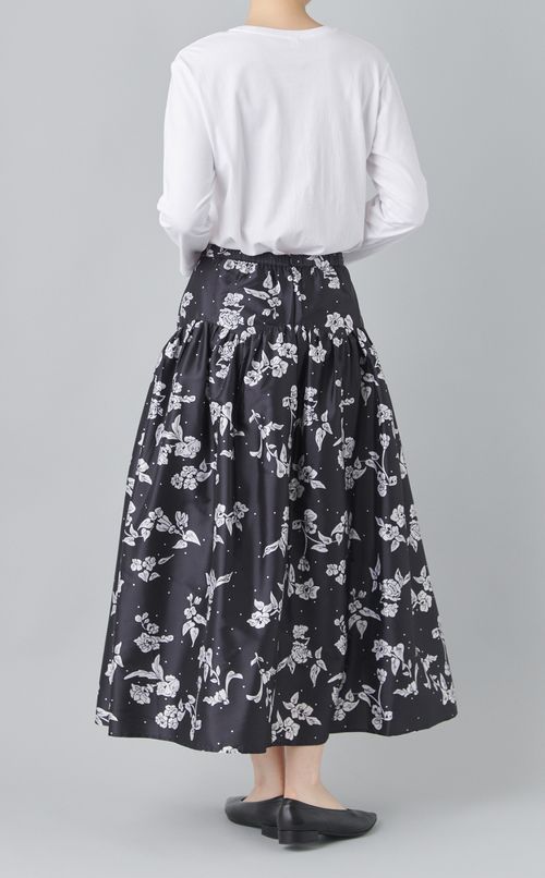 ポピーフラワープリントスカート