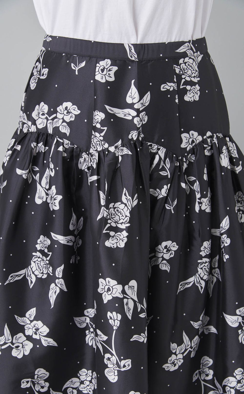 ポピーフラワープリントスカート