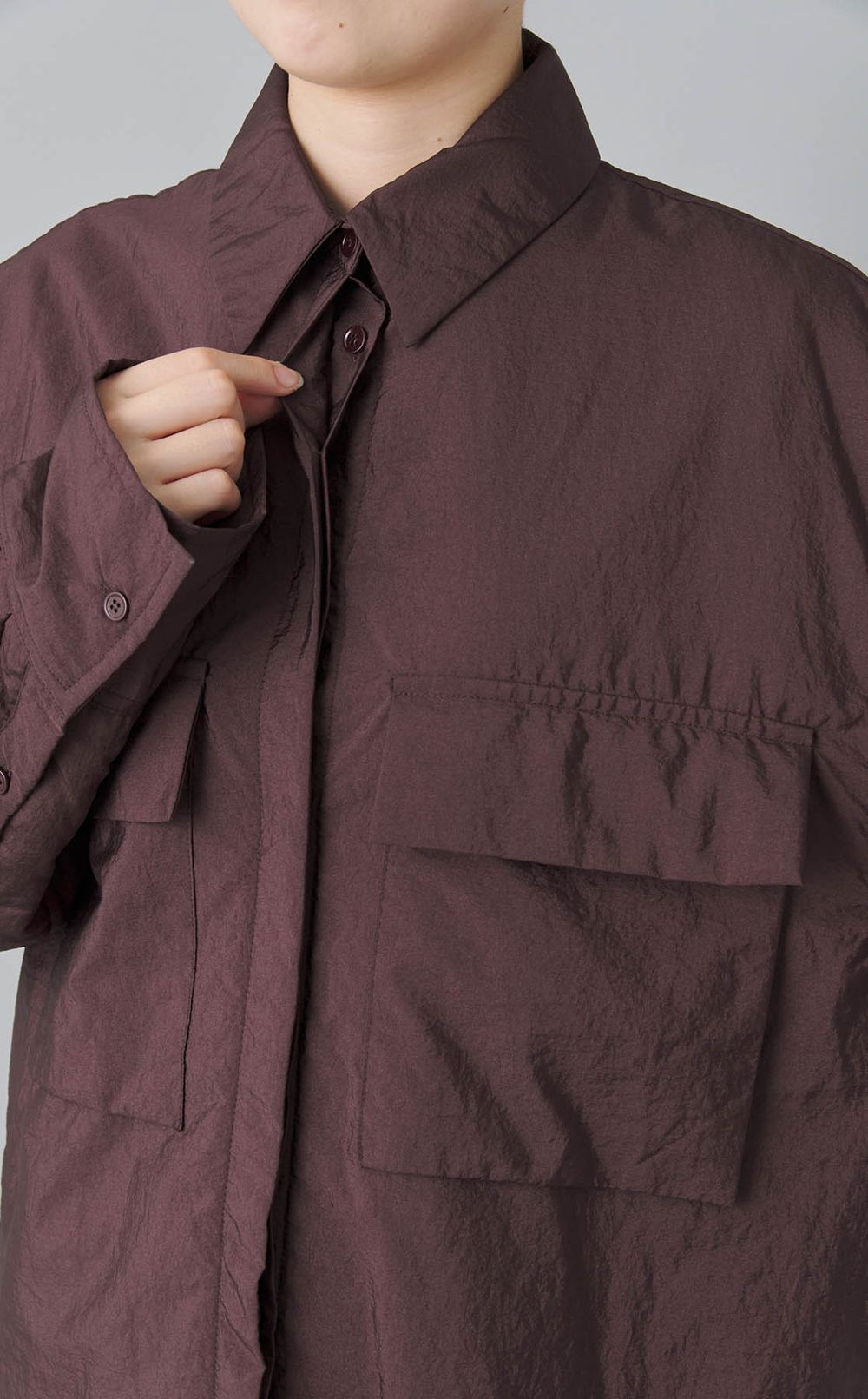 綿入りシャツブルゾン