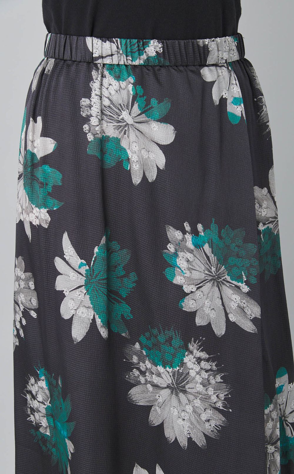 フラワープリントフレアスカート