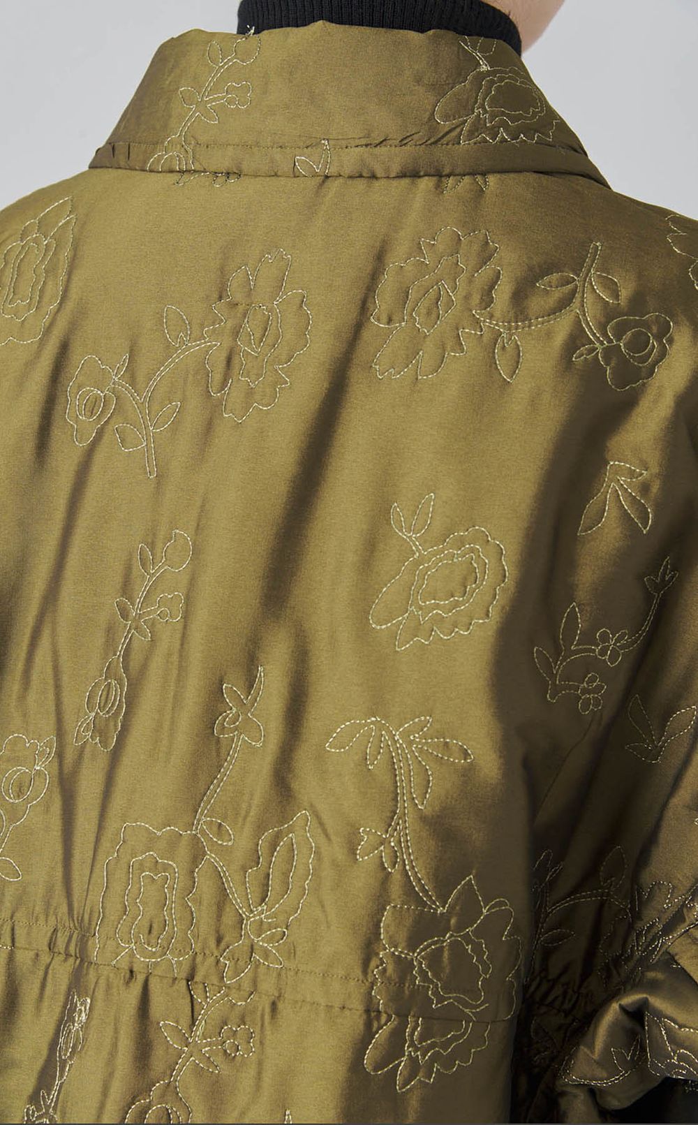 エンブロイダリーキルティングブルゾン